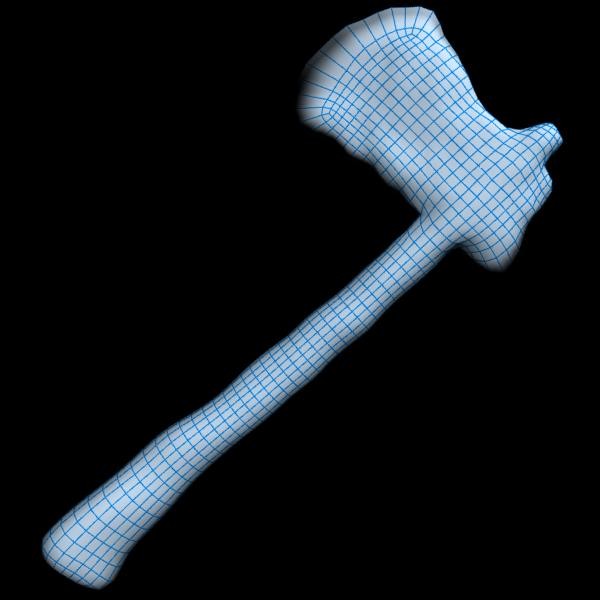 prehistoric stone axe weapon 3d model - Prehistoric Stone Axe by The Freak Factory